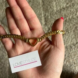 Heart chain necklace